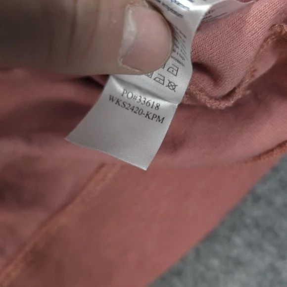 Faherty Sweater Womens XL Pink Beach Fleece Quarter Zip Pullover Casual Preppy - Picture 6 of 12